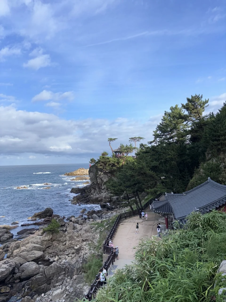 A coastal path beside the sea at Naksansa