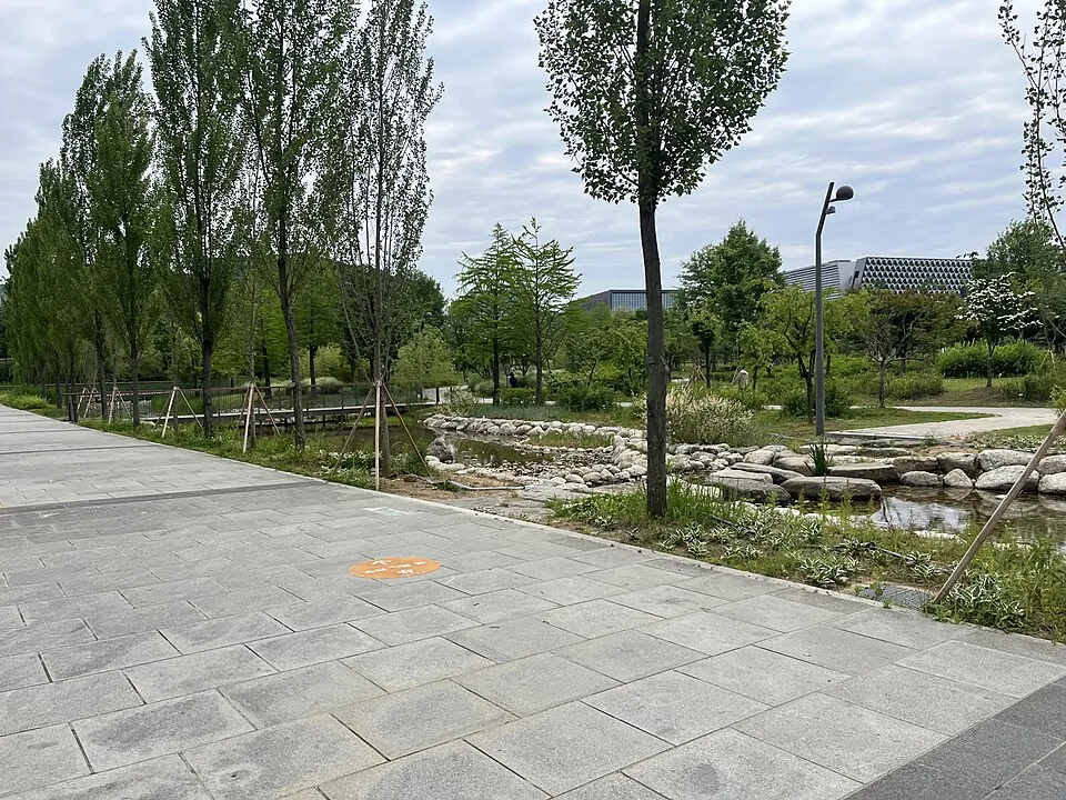 Outdoor grounds of Seoul Botanic Park in Gangseo-gu, Seoul.