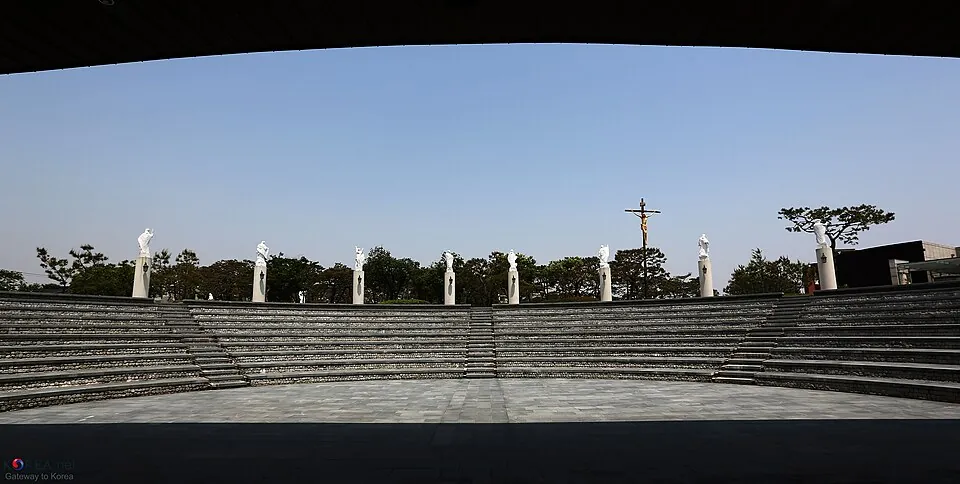 Outdoor amphitheater at Solmoe Shrine