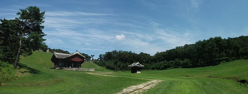 Historic royal tombs at Donggureung in Guri.