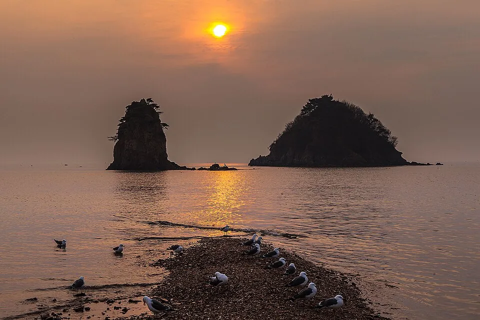 Sunset at Kkotji Beach on Anmyeondo