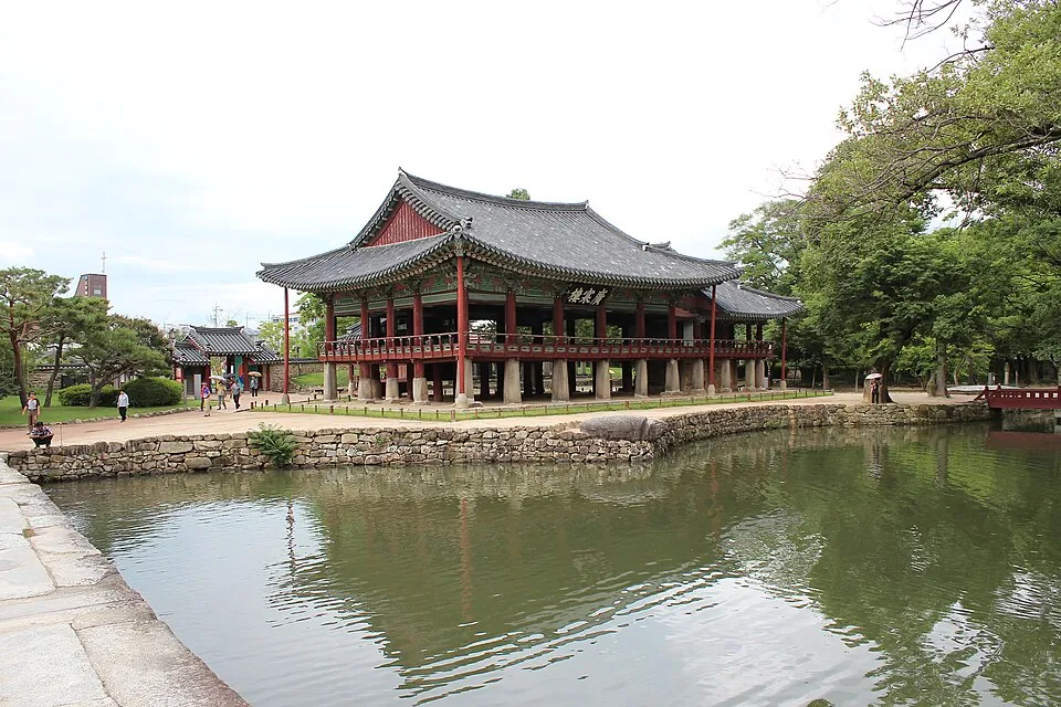 Gwanghallu Pavilion in Namwon’s historic garden.