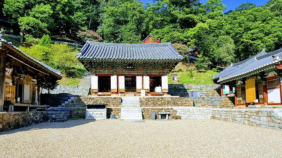 Main building at Janggoksa Temple in Cheongyang