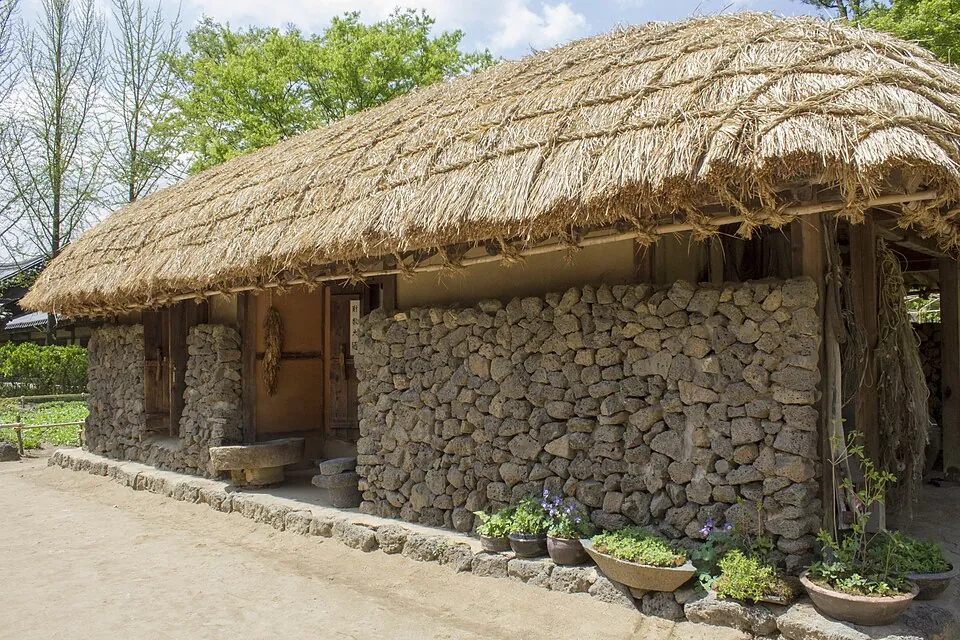 A traditional house at the Korean Folk Village.