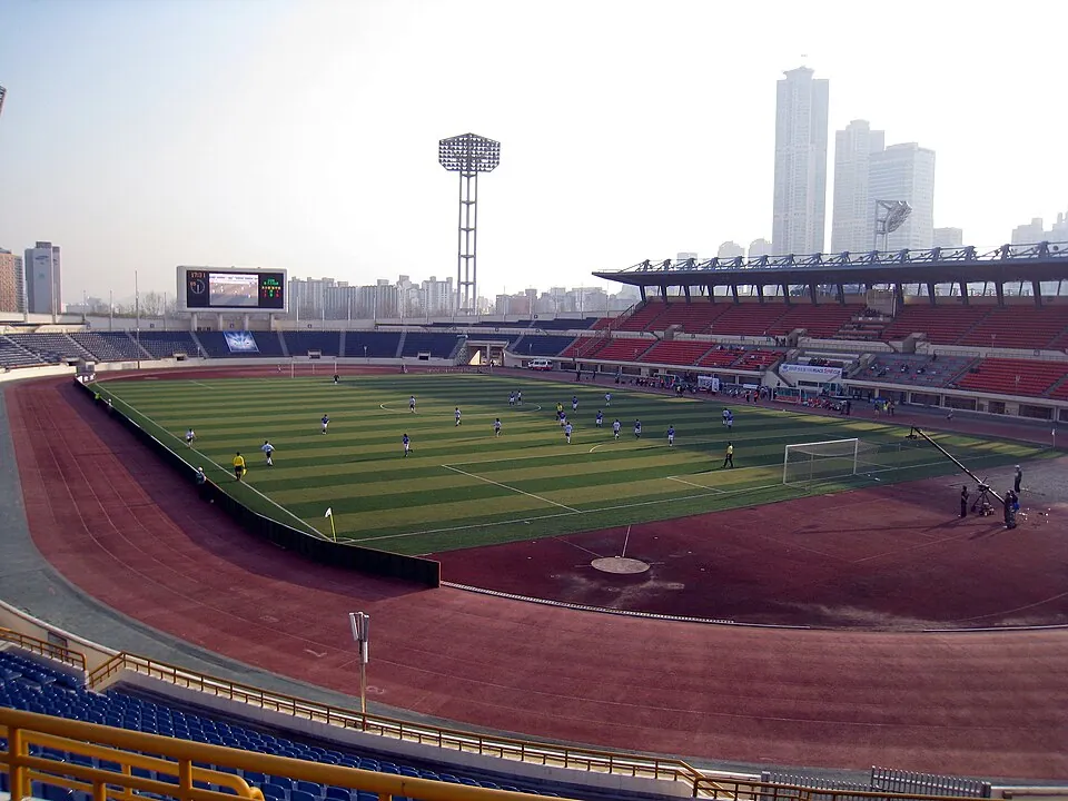 Mokdong Stadium in Yangcheon-gu, Seoul.